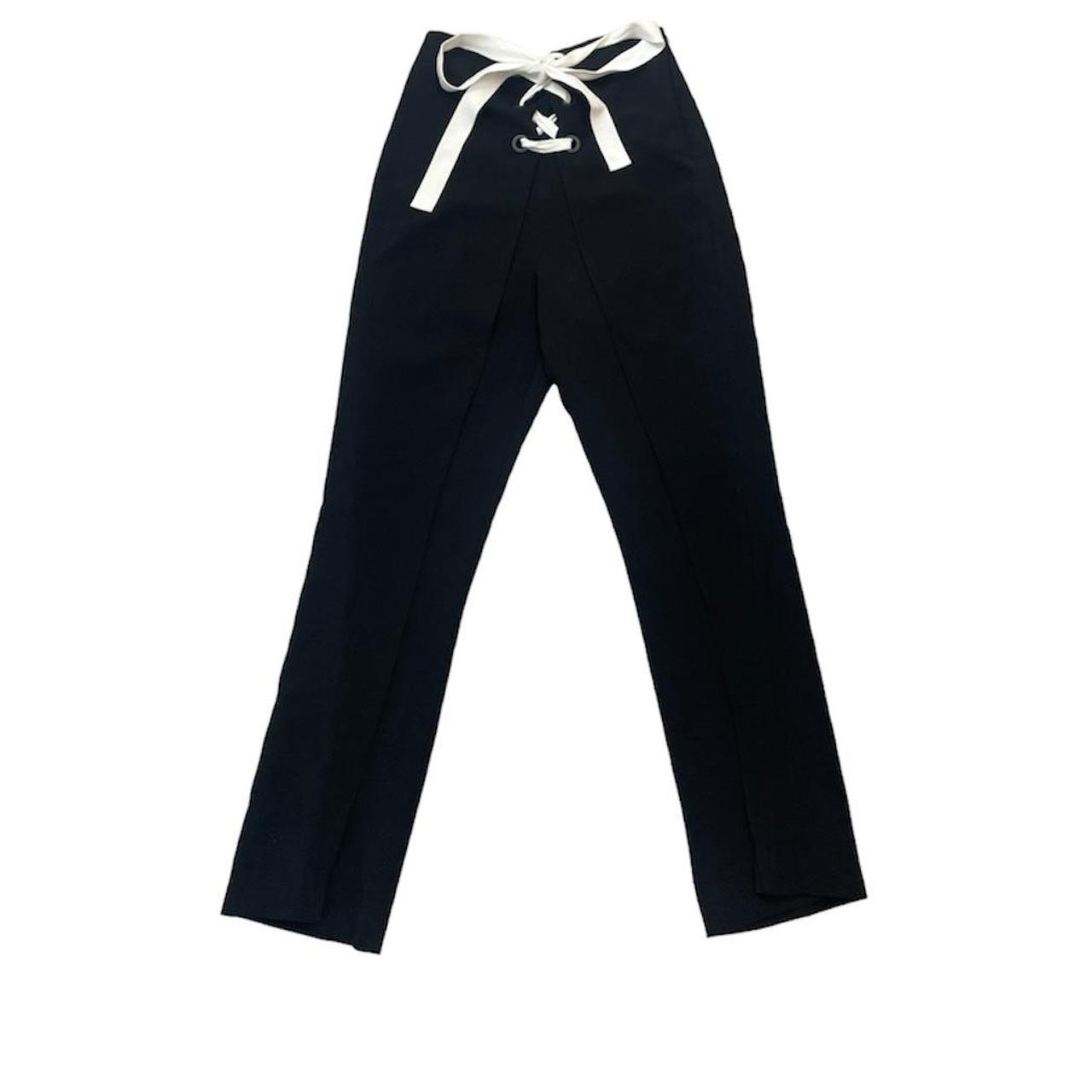 Cinq a Sept Women's Black and White Trousers (3)