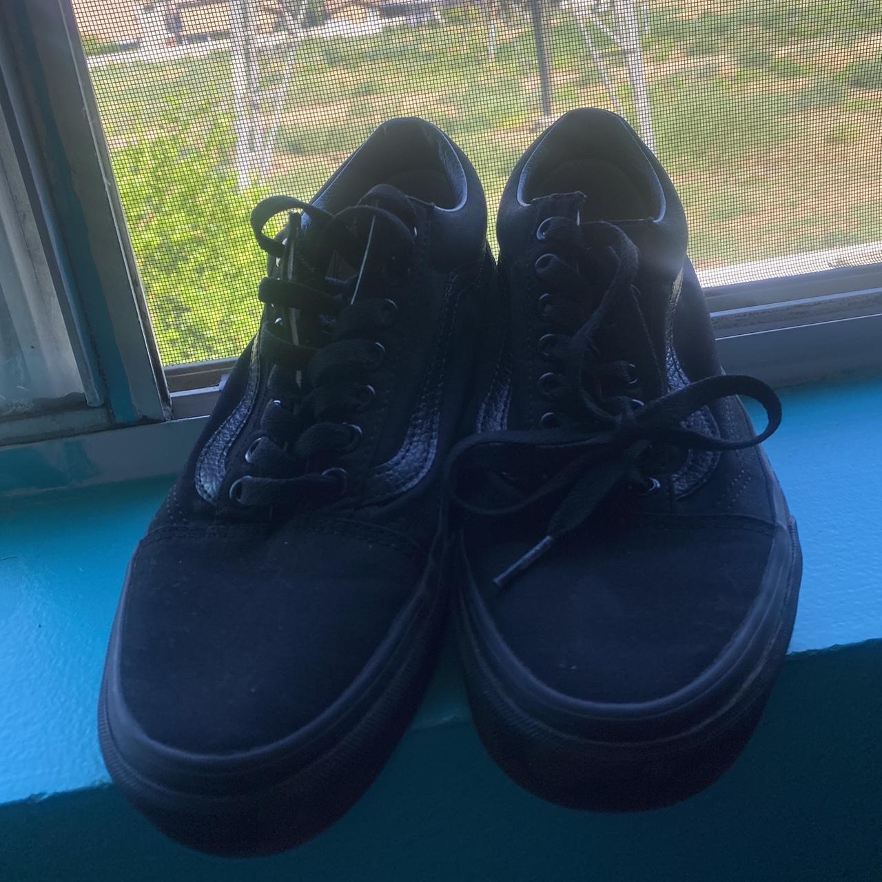 Black vans clearance shoes size 7