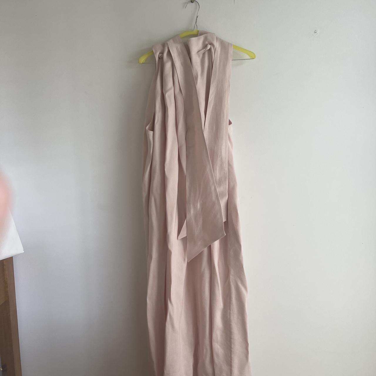 Aje Mariel Trapeze Midi Dress Light pink Size Depop