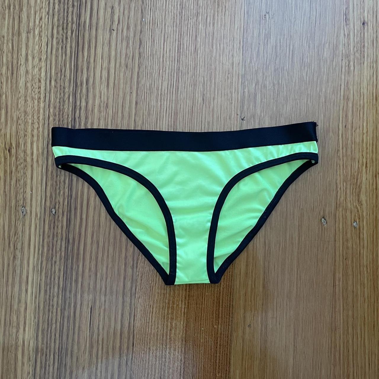 Neon Green Bikini Set Size Small 6 8 Worn Twice Depop