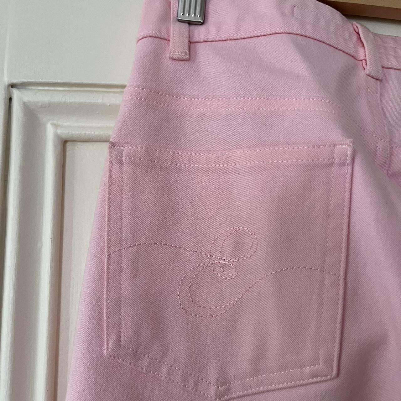 Escada Women's Pink Trousers | Depop