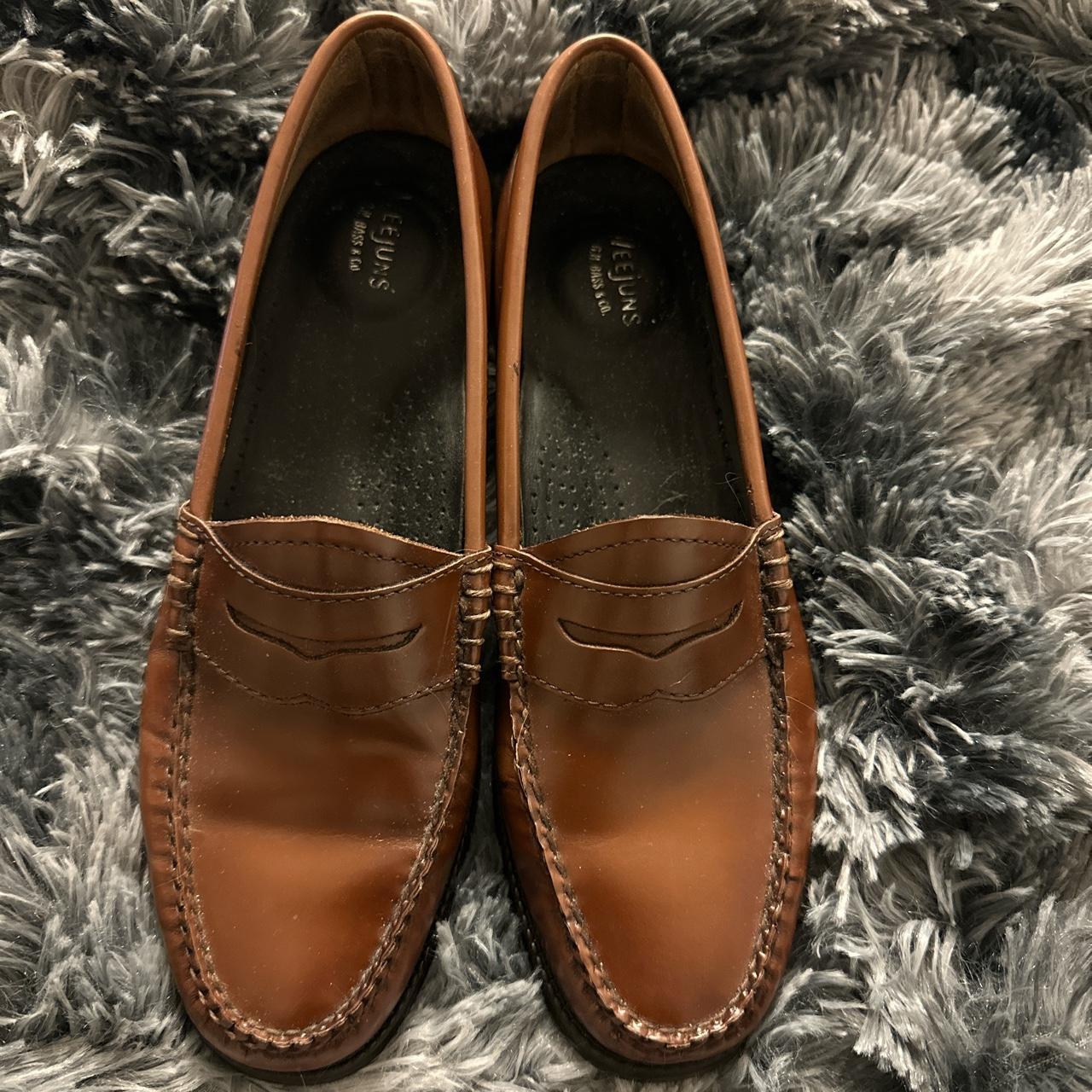 G.H. Bass Weejuns Whitney Loafers in Cognac... - Depop