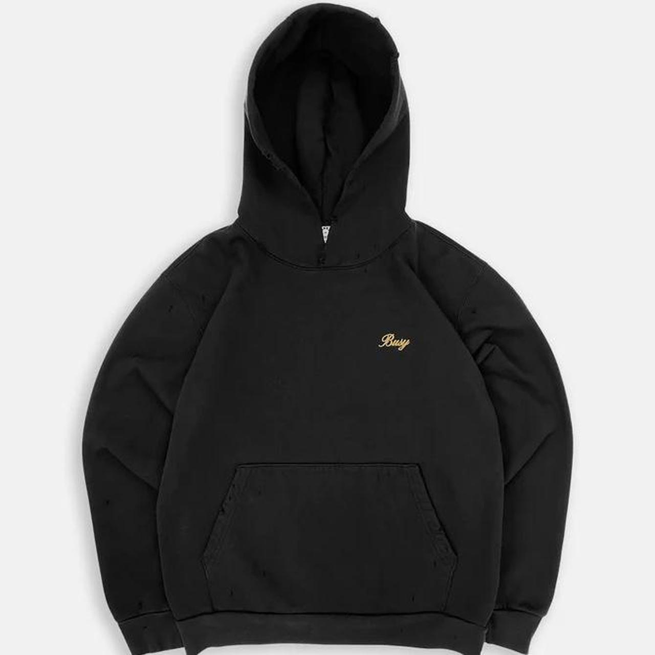 sorry i’m busy distressed hoodie not sold on the... - Depop