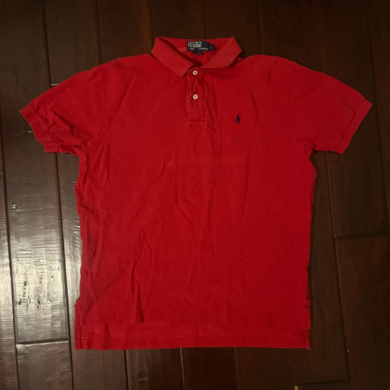 Polo By Ralph Lauren Red Polo Button up shirt Size:... - Depop