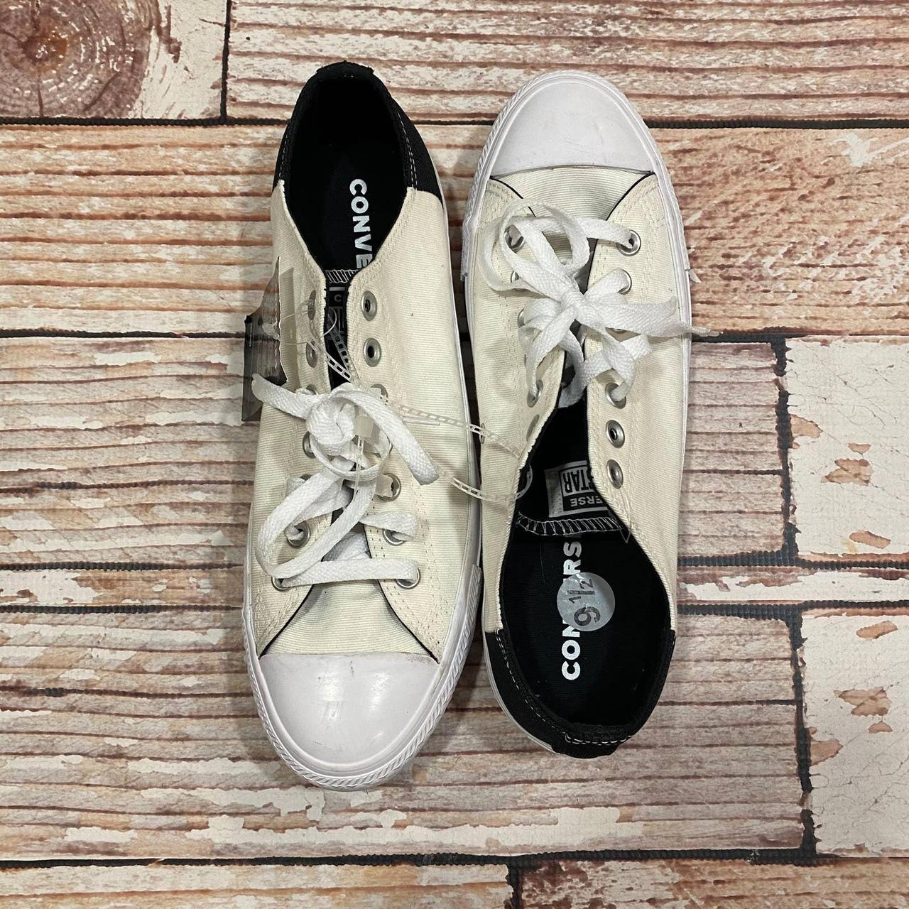 Converse Men's White and Cream Boat-shoes | Depop