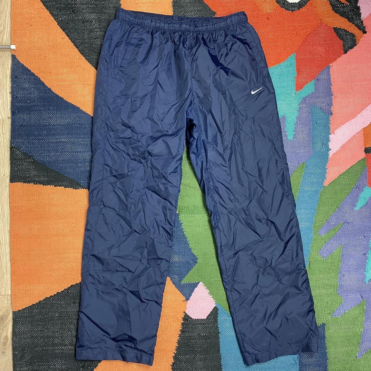 Nike Track Pants, Vintage Y2K, Baggy, Navy, Size... - Depop