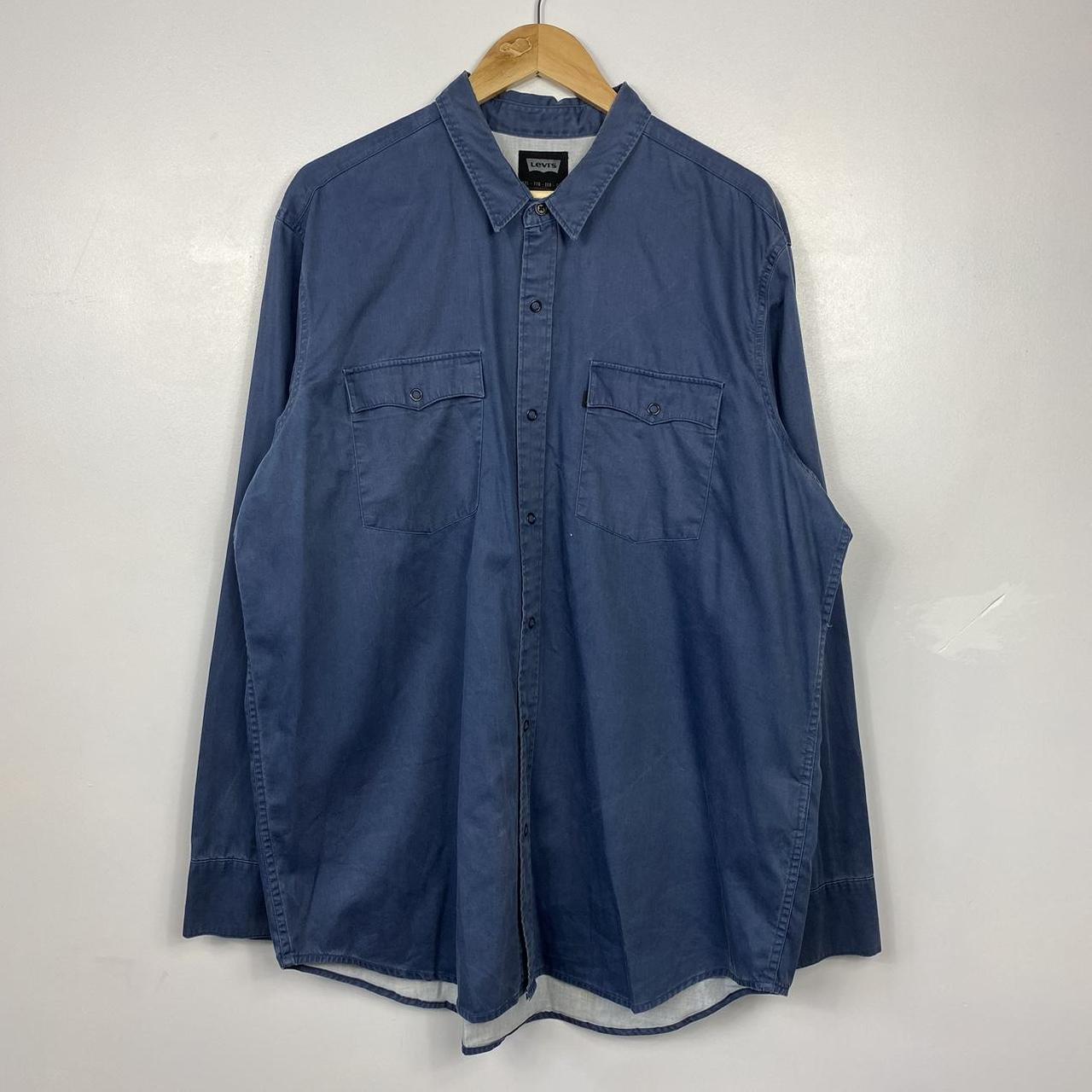 Levi's Men's Blue and Navy Shirt | Depop