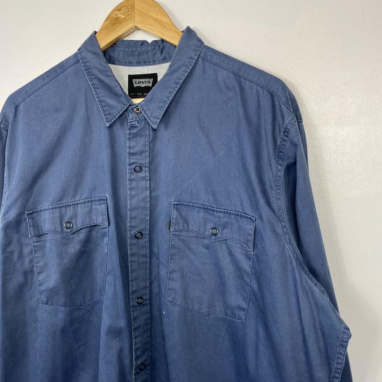 Levi's Men's Blue and Navy Shirt | Depop