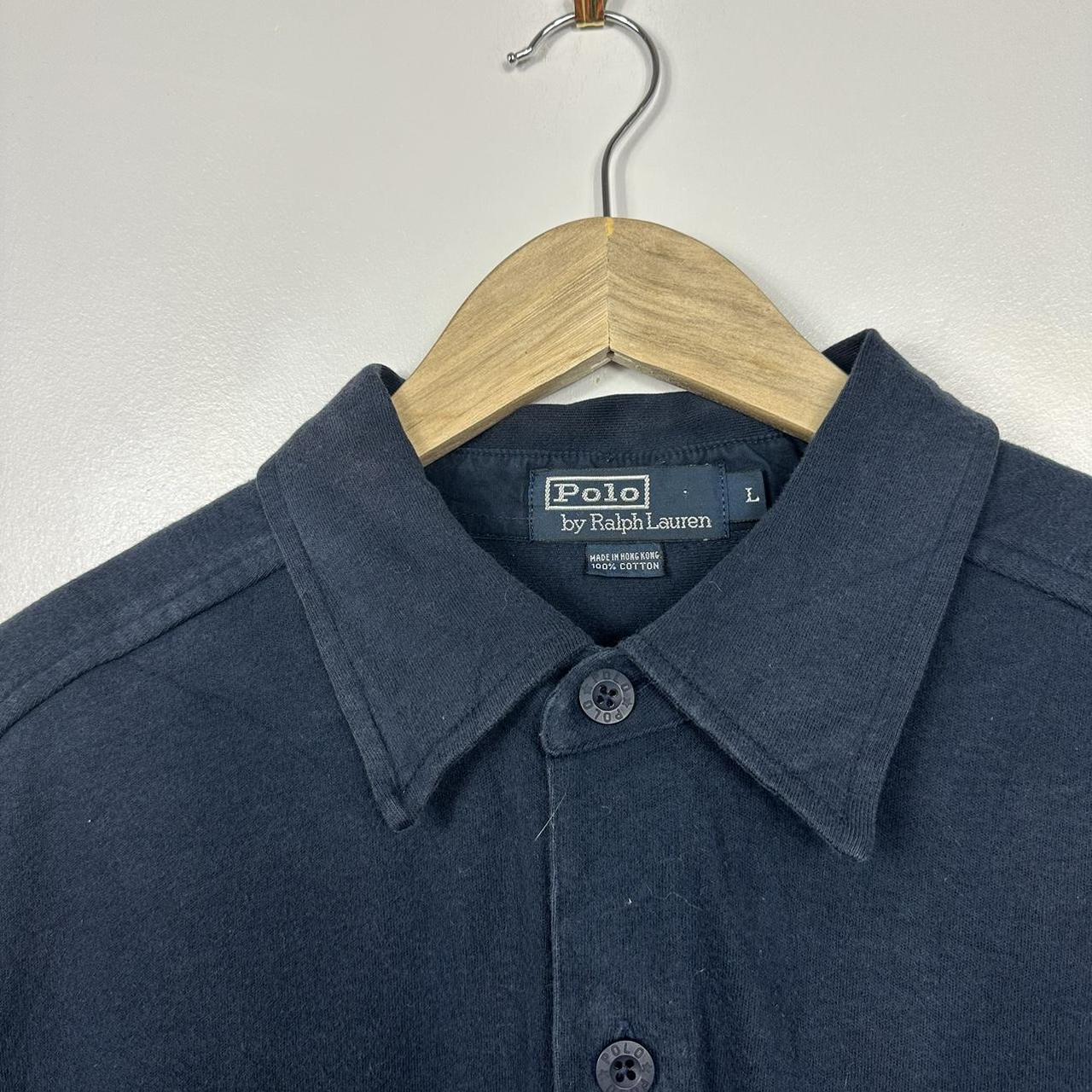 Polo Ralph Lauren Thick Overshirt Shacket, Navy... - Depop