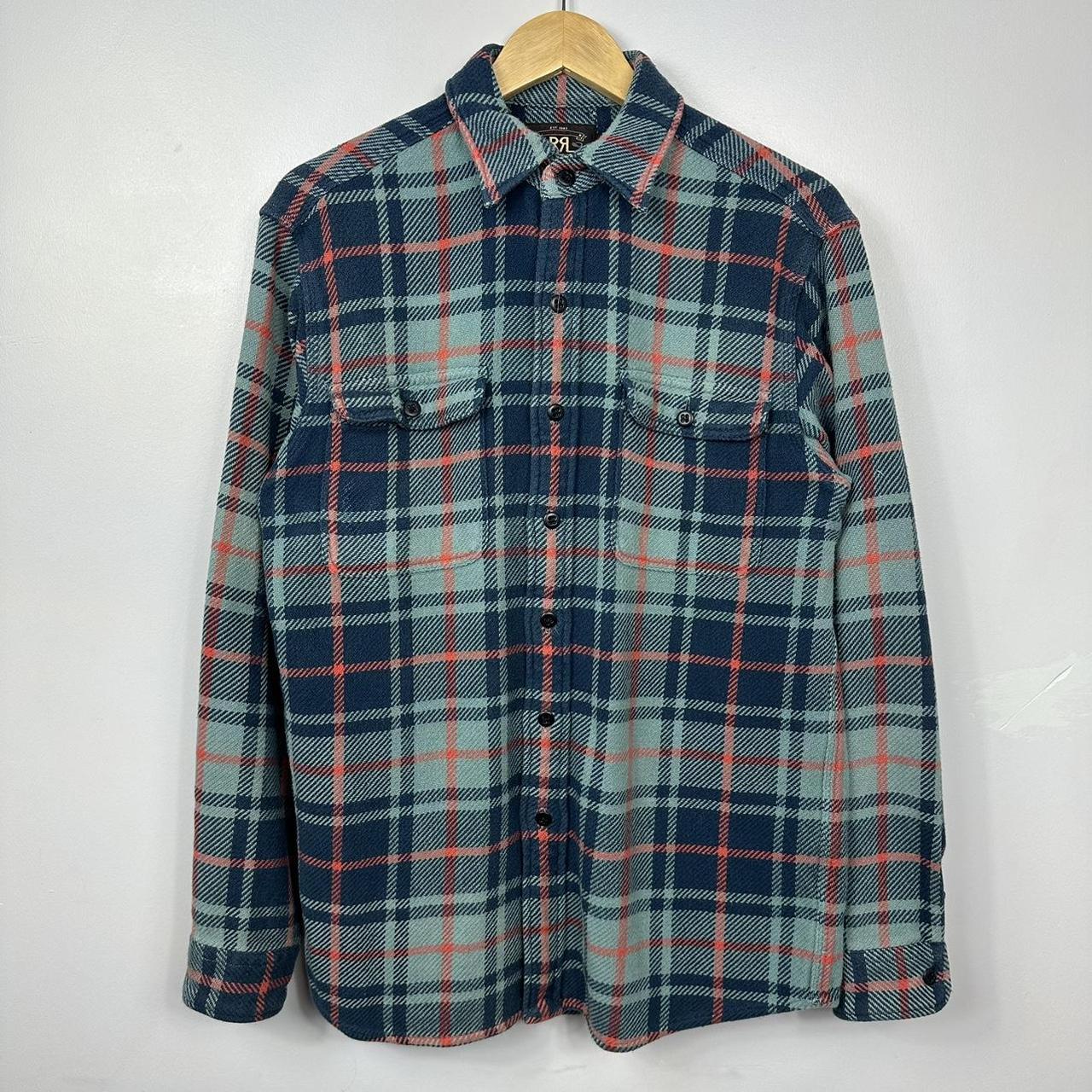 RRL Double RL Polo Ralph Lauren Thick Flannel Shirt,... - Depop