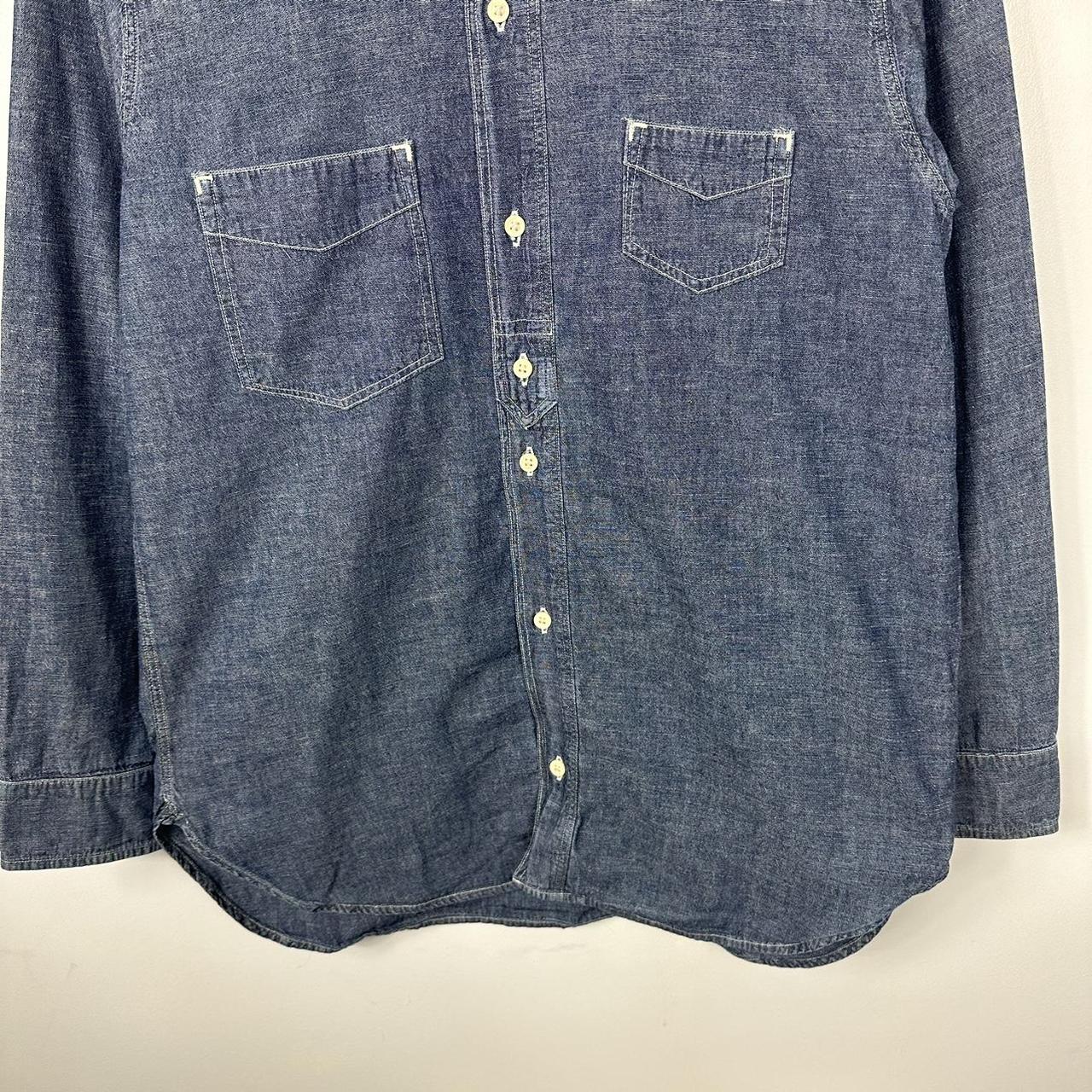 LVC Levi’s Sunset Chambray Shirt, Selvedge, Navy... - Depop