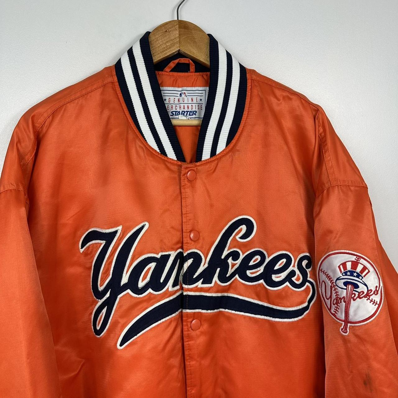 New York Yankees Satin Yellow Yankees Starter Jacket 90s Vintage