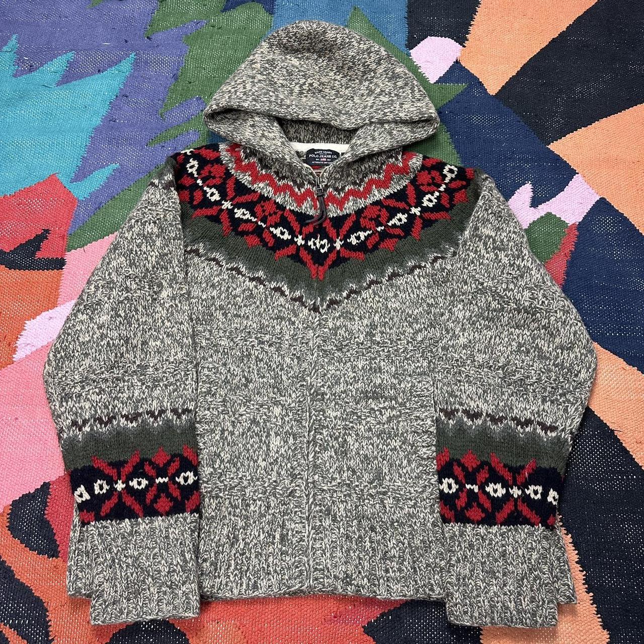 Polo Ralph Lauren aztec sweater Size L retailer