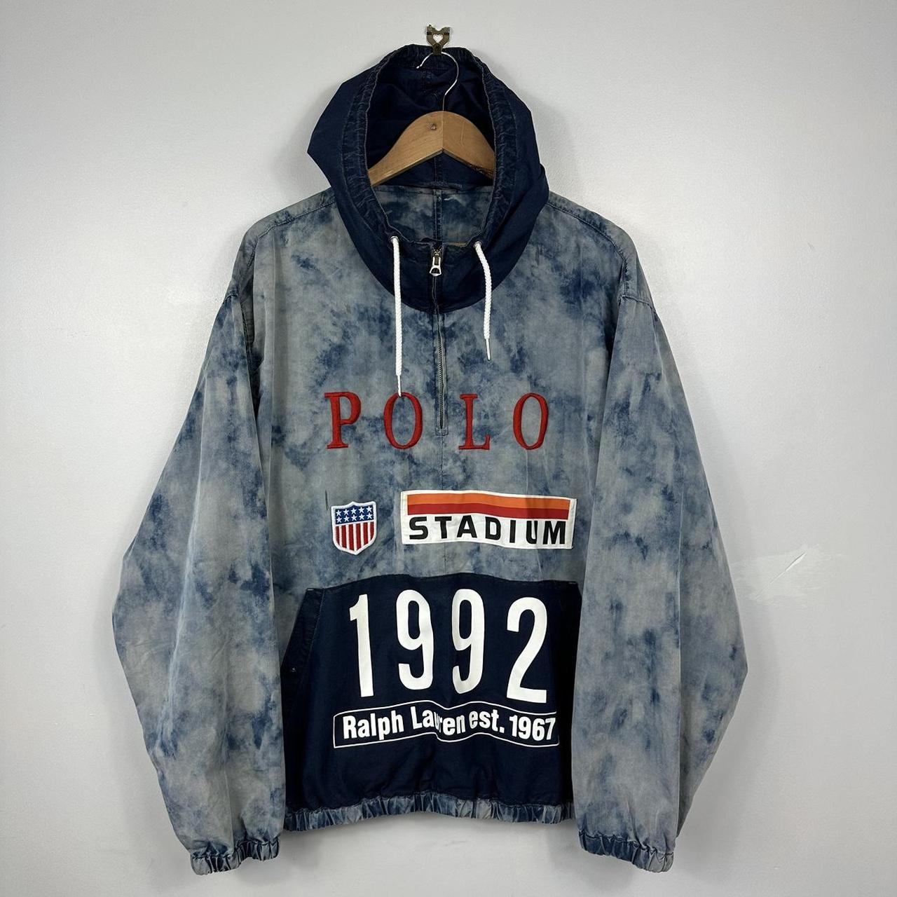 Polo Ralph Lauren 1992 Stadium Jacket, Acid Wash,... - Depop