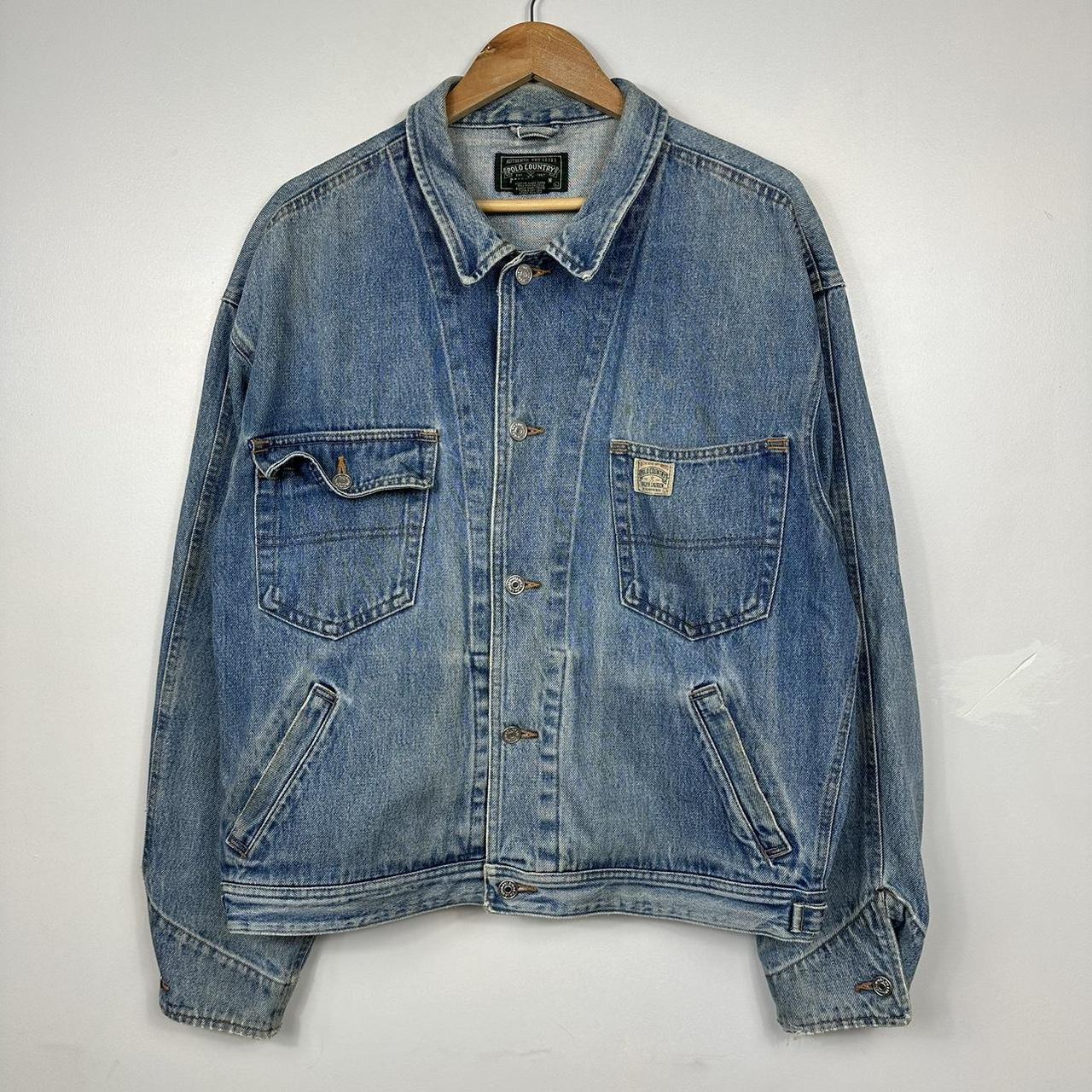 RARE store Vintage Ralph Lauren Polo Jean Denim Jacket Large