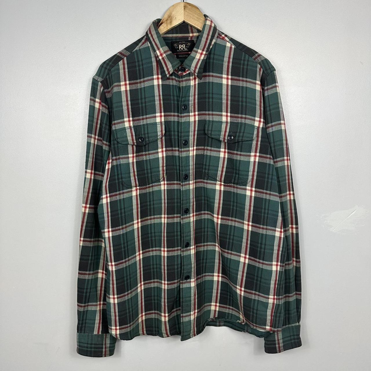 Polo Sportman buy green plaid sportsman flannel size Large