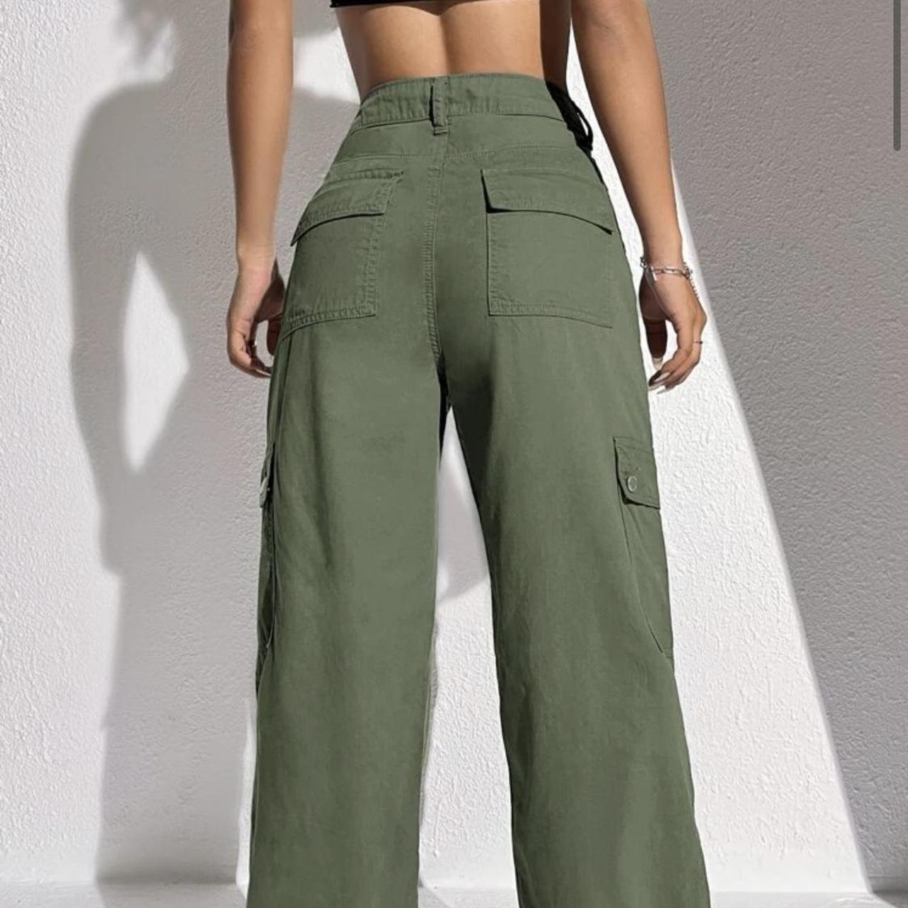 SHEIN Women's Khaki Jeans | Depop