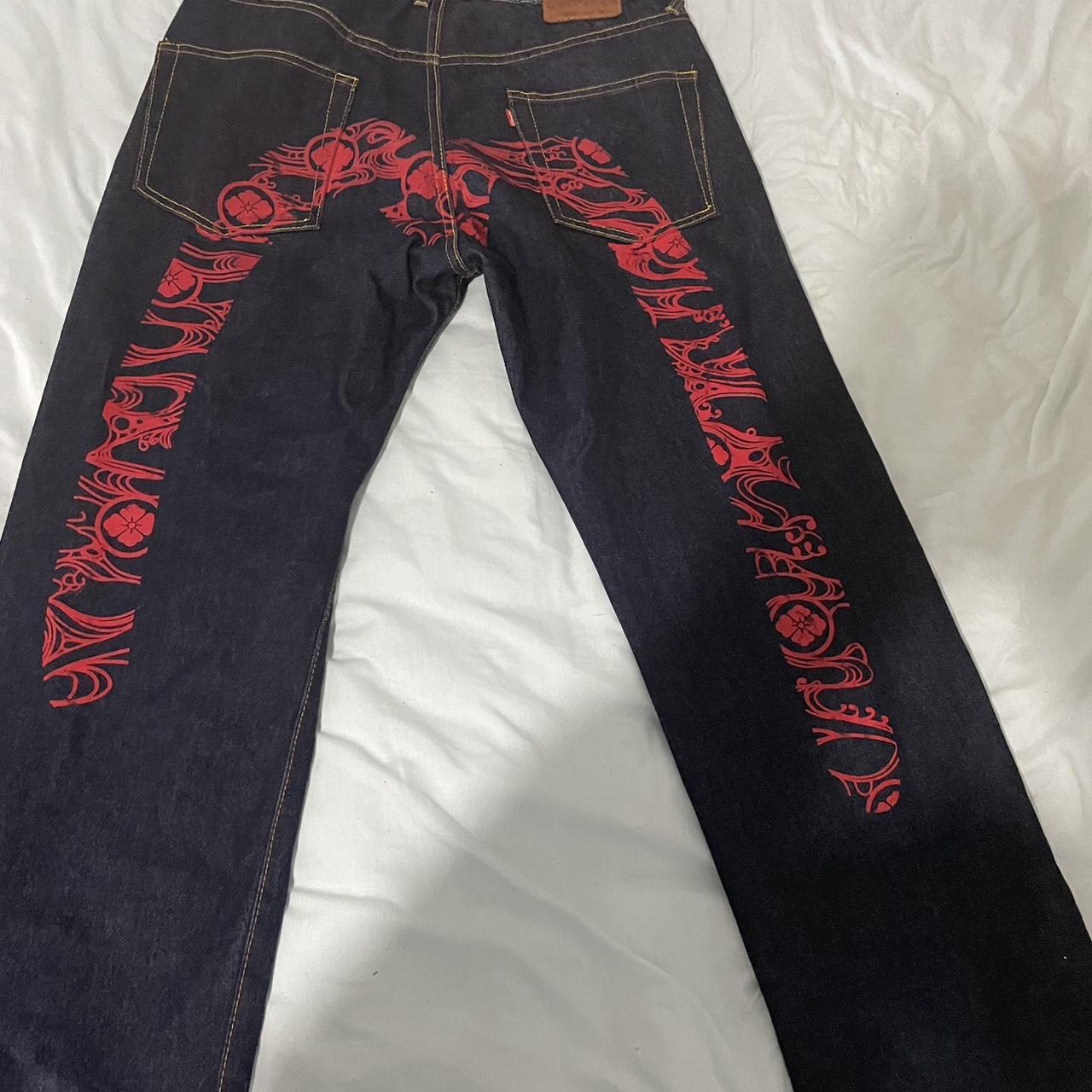 2007 vintage evisu diacock jeans size 36x34 great... - Depop