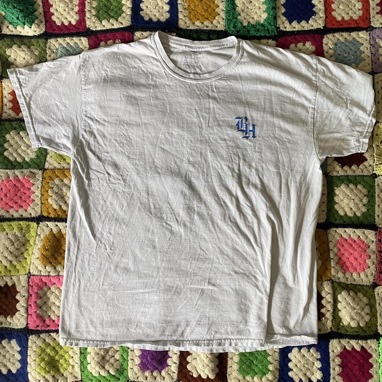 Brockhampton Men's White and Blue T-shirt (2)
