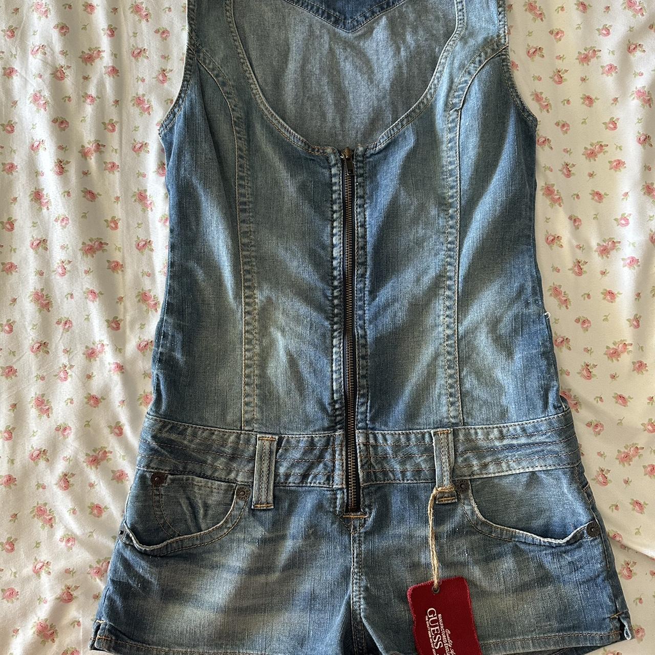 Guess top denim romper