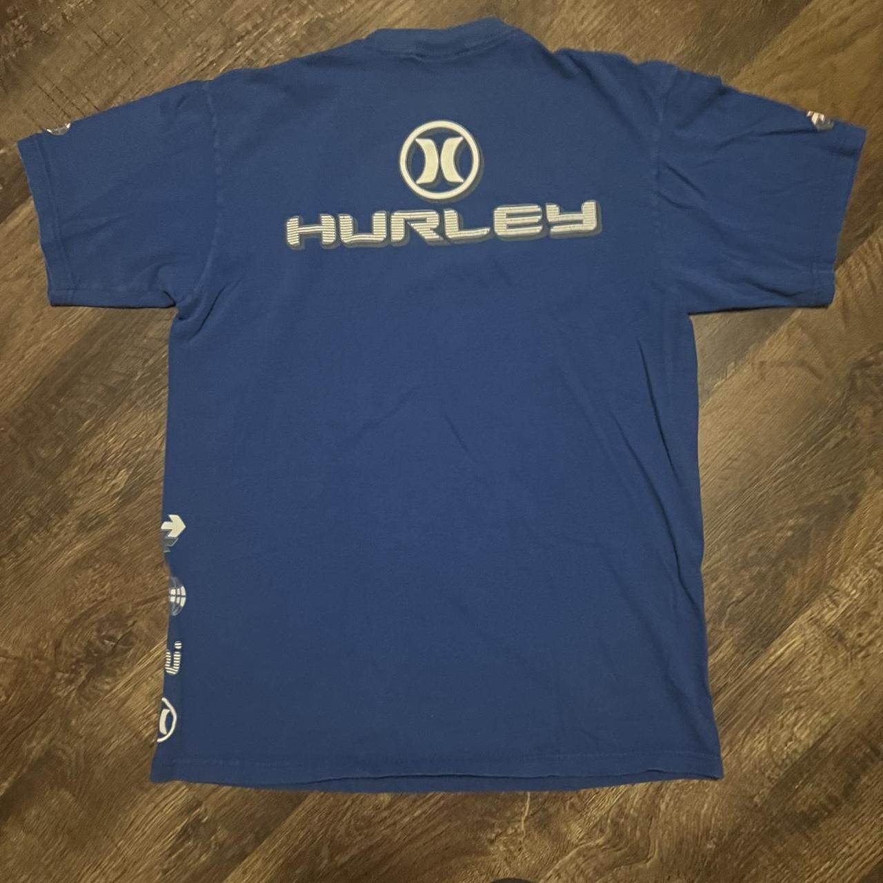 Vintage Blue Hurley Graphic Tee Mens...