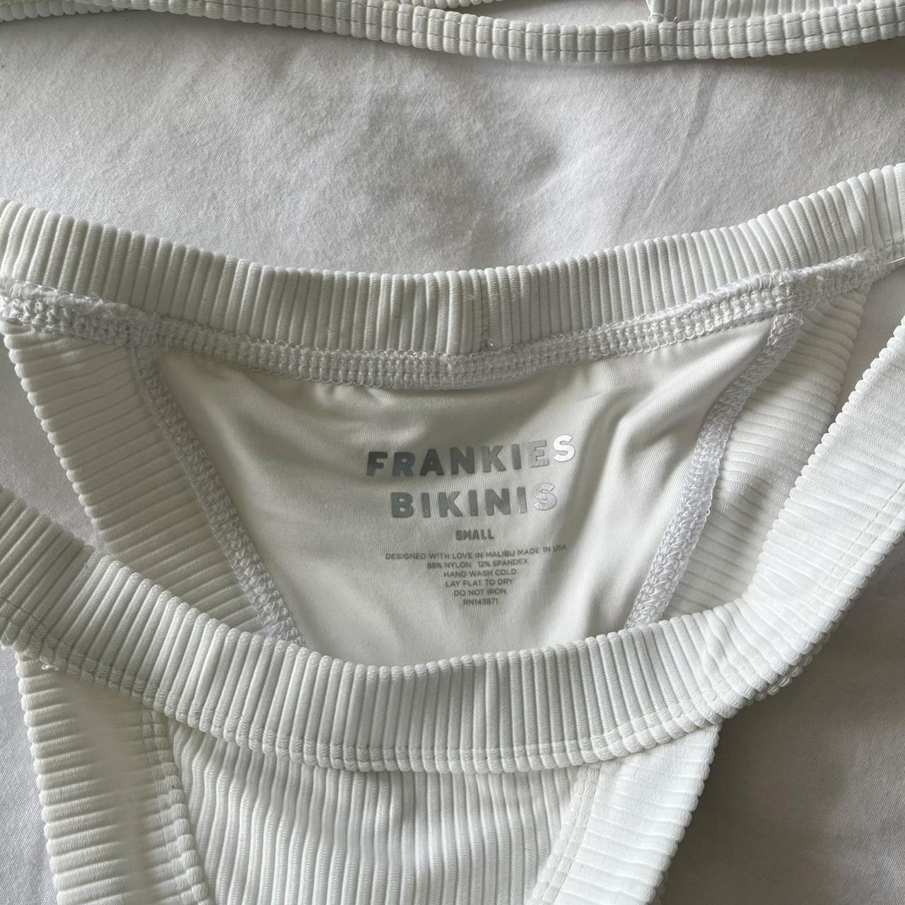 Frankies Bikinis Women's White Swimsuit-one-piece | Depop