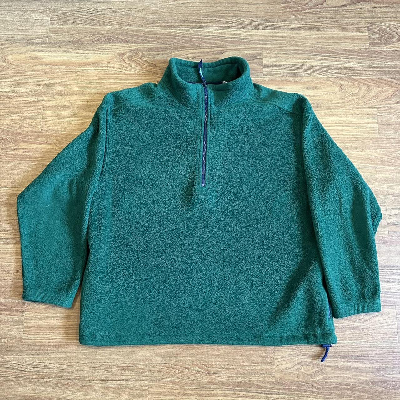 vintage eddie bauer ebtek fleece pullover sweatshirt... - Depop image.