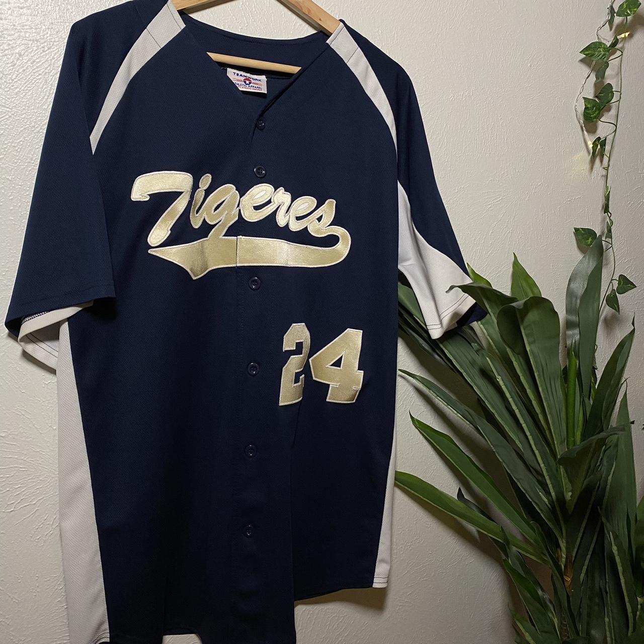 Vintage 90s Detroit Tigers Baseball Jersey - Depop