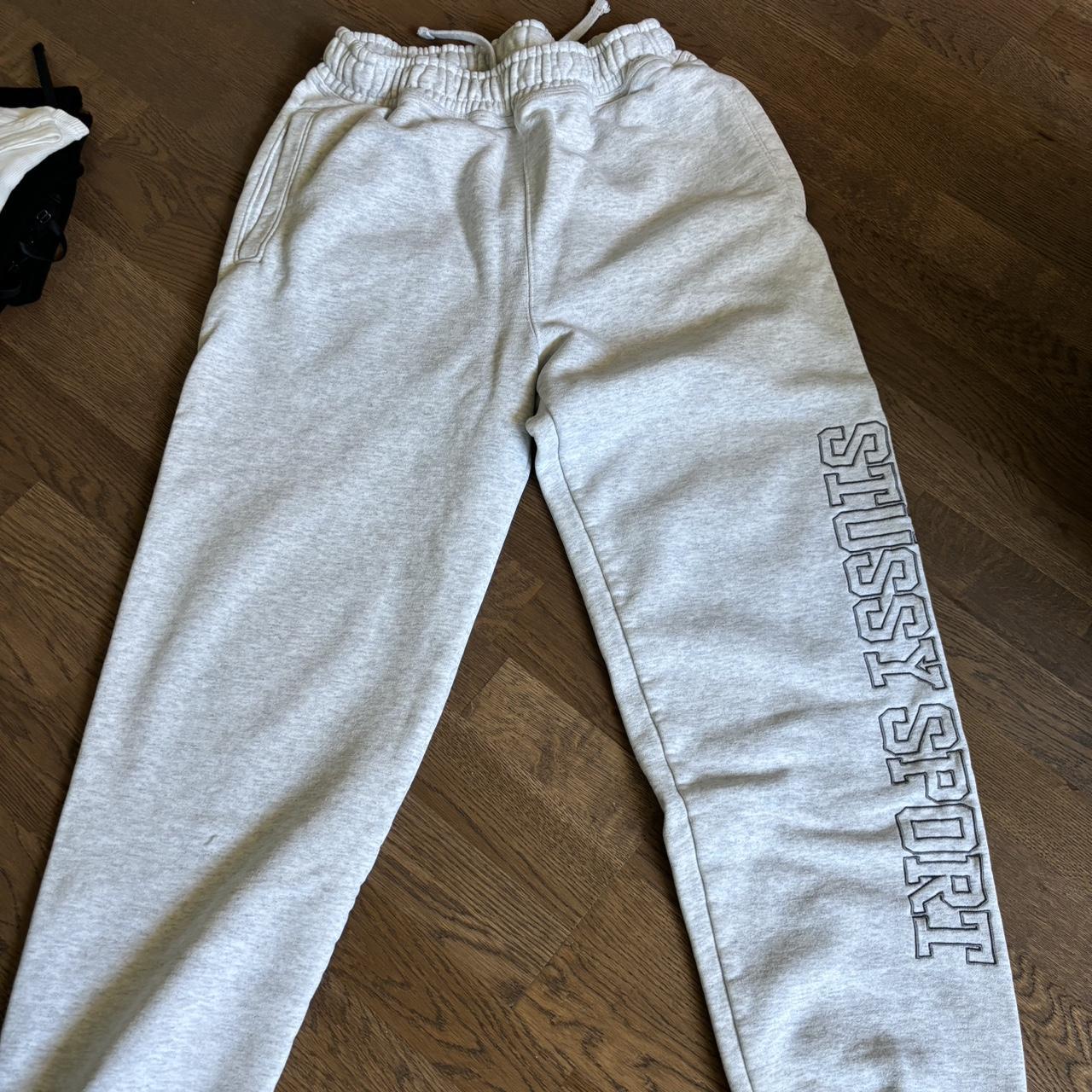 Stussy Sport grey sweatpants stussy sweatpants Depop