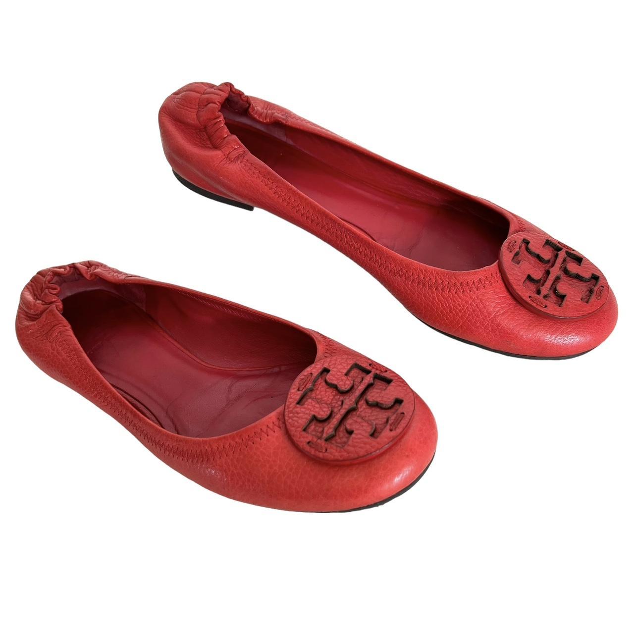 Tory Burch Women's Red Ballet-shoes | Depop