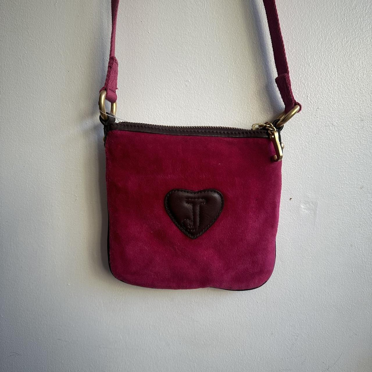 Juicy Couture velvet hot popular pink bag