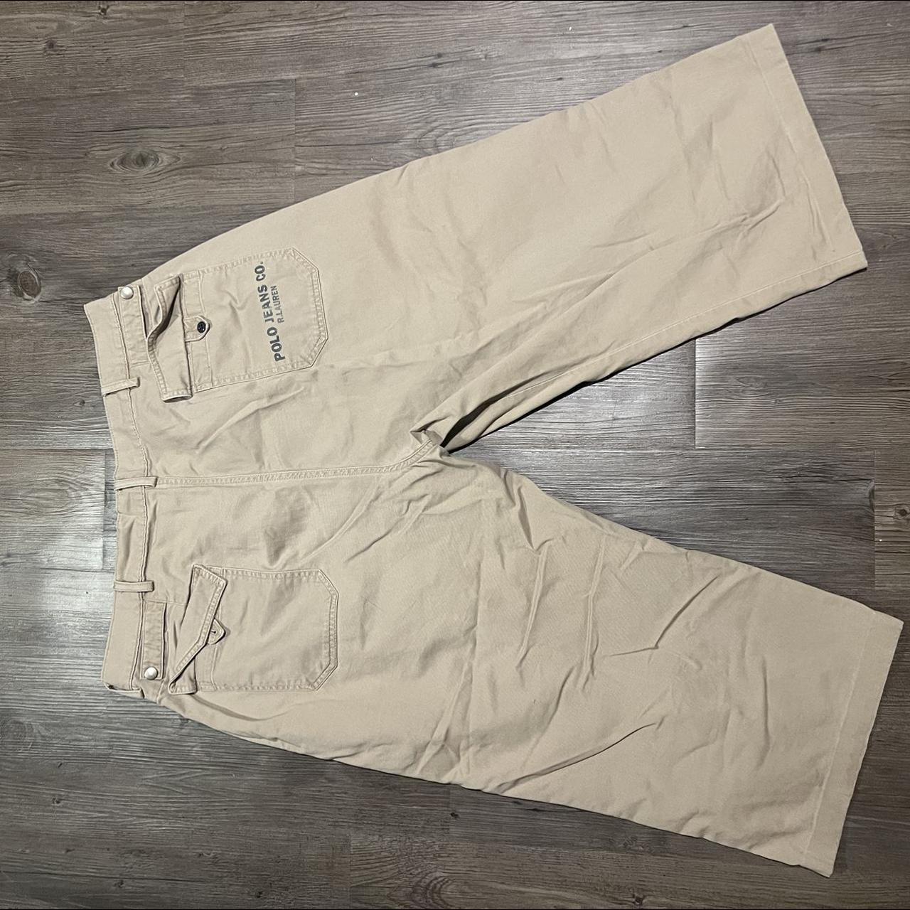 polo-ralph-lauren-men-s-tan-and-cream-shorts-depop