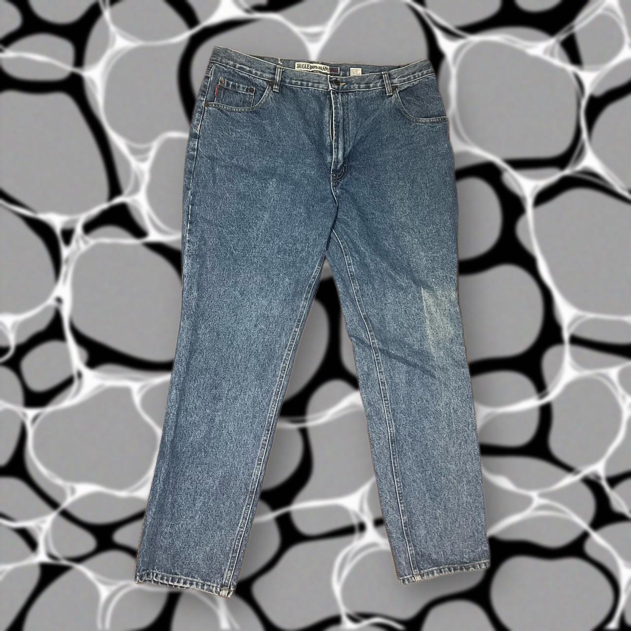 Bugle Boy Men's Navy Jeans Depop