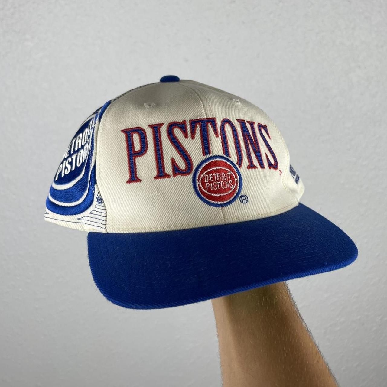 Detroit Pistons Vintage 90s Logo Athletic Snapback  - Depop