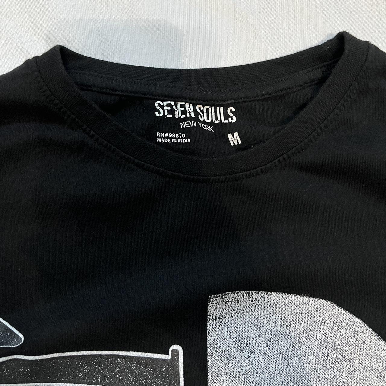 Medium Seven Souls New York black and white Hustlin | Depop Medium Seven Souls New York black and white Hustlin | Depop