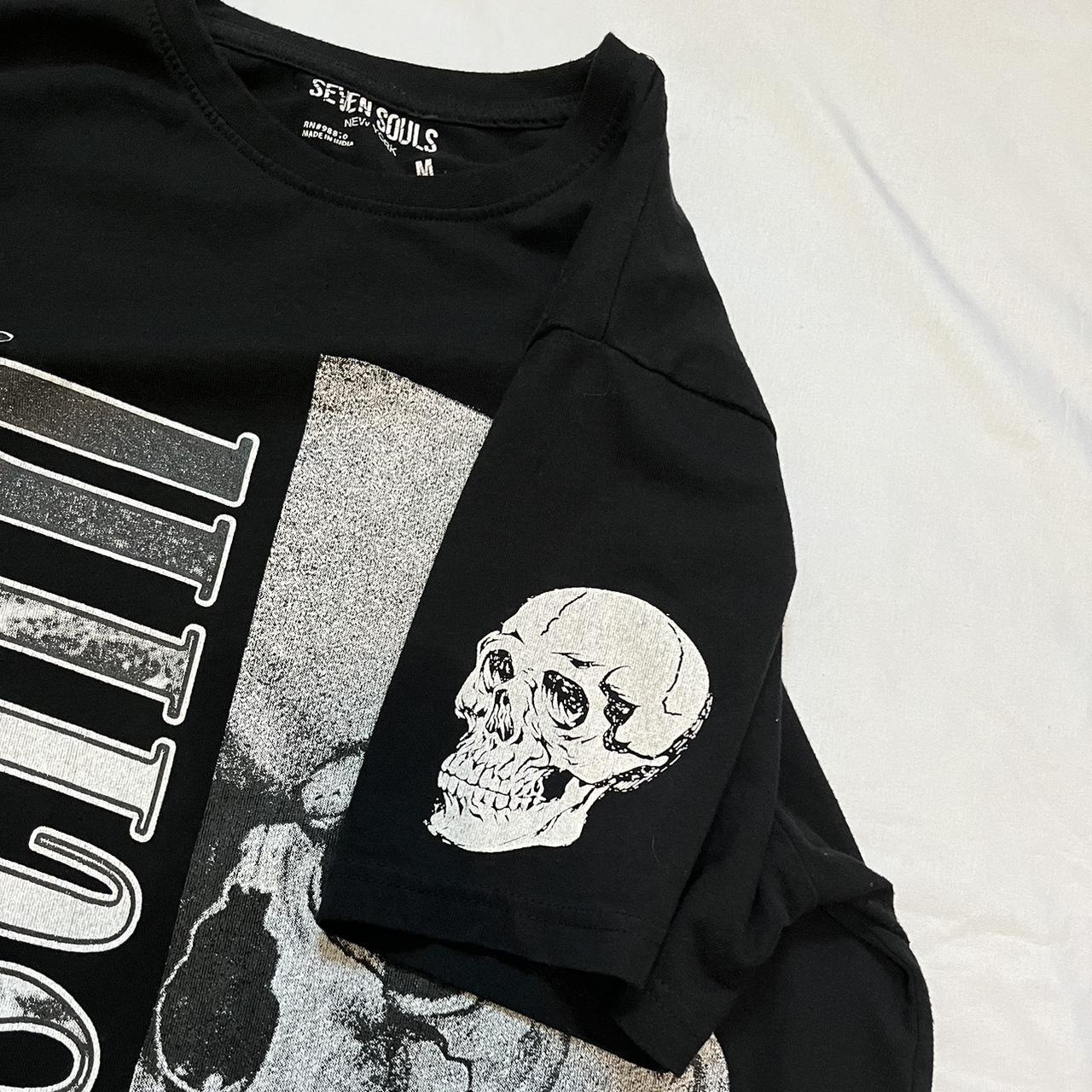 Medium Seven Souls New York black and white Hustlin | Depop Medium Seven Souls New York black and white Hustlin | Depop