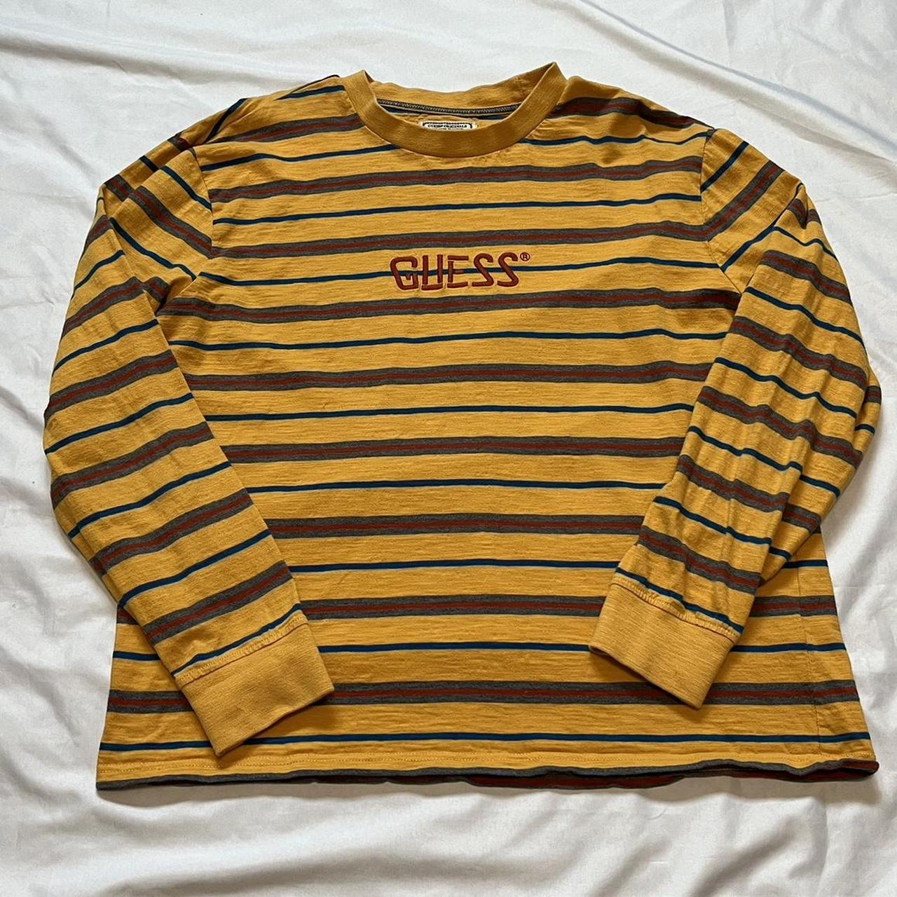 Guess t shirt fashion yellow