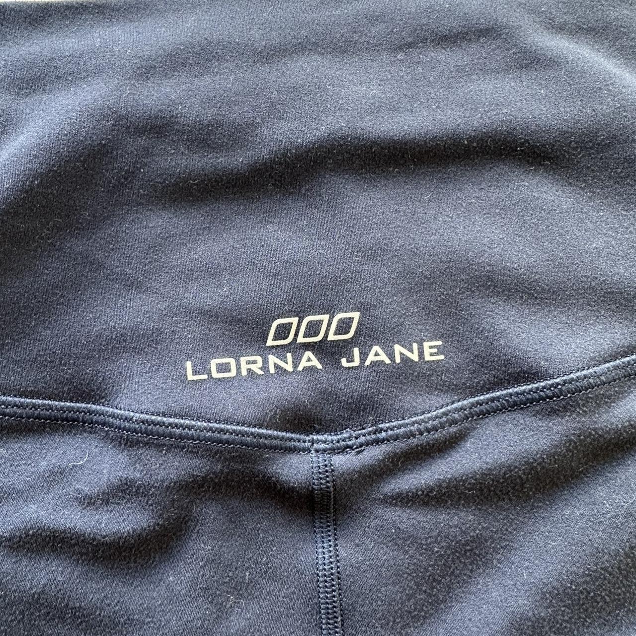 Lorna Jane Navy Blue 3/4 Length Leggings Size Has... Depop