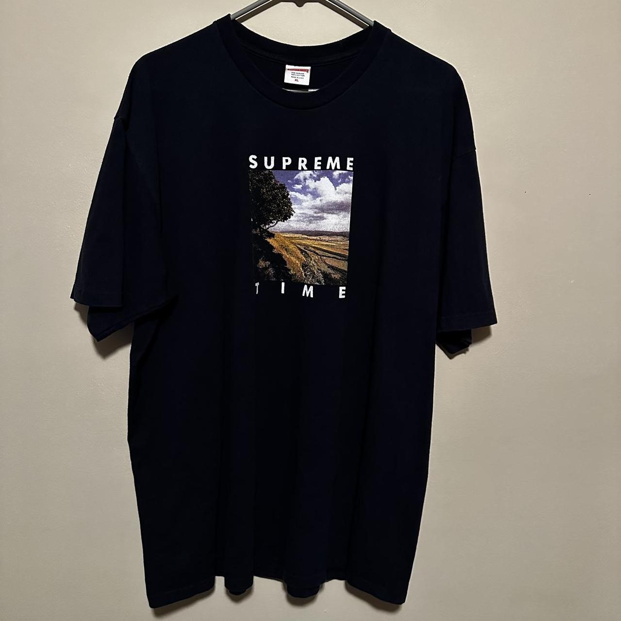 Navy XL Supreme Time Tee Supreme HypeBeast