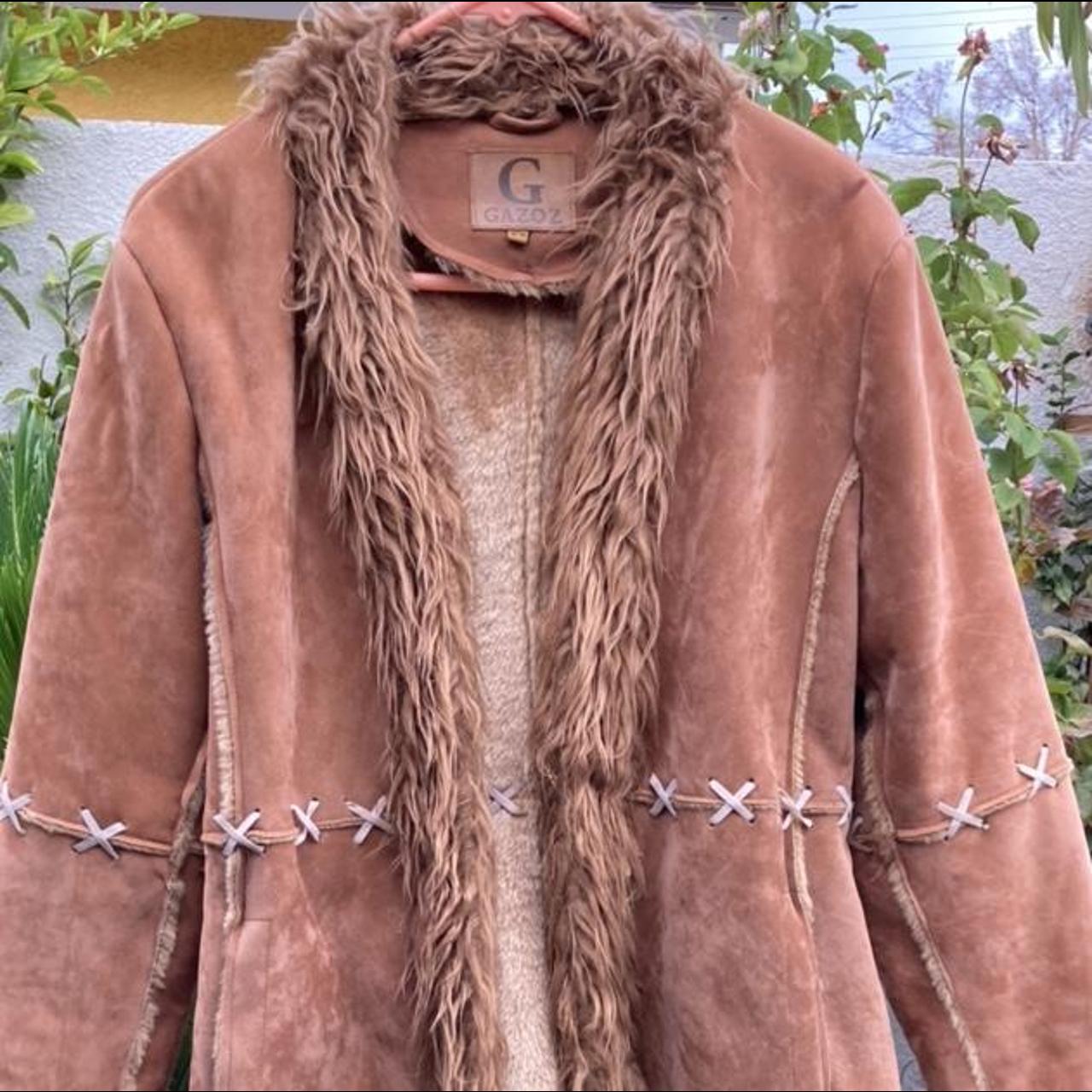 Gazoz Penny Lane Vintage Coat Brown Faux Depop