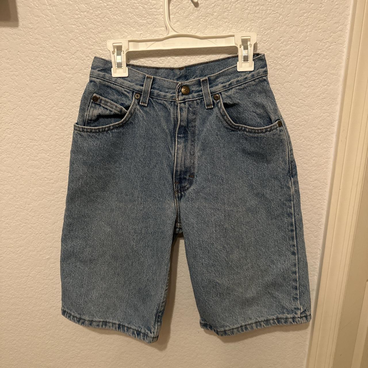 Jorts fits a size 24-25 waist thrifted but in... - Depop