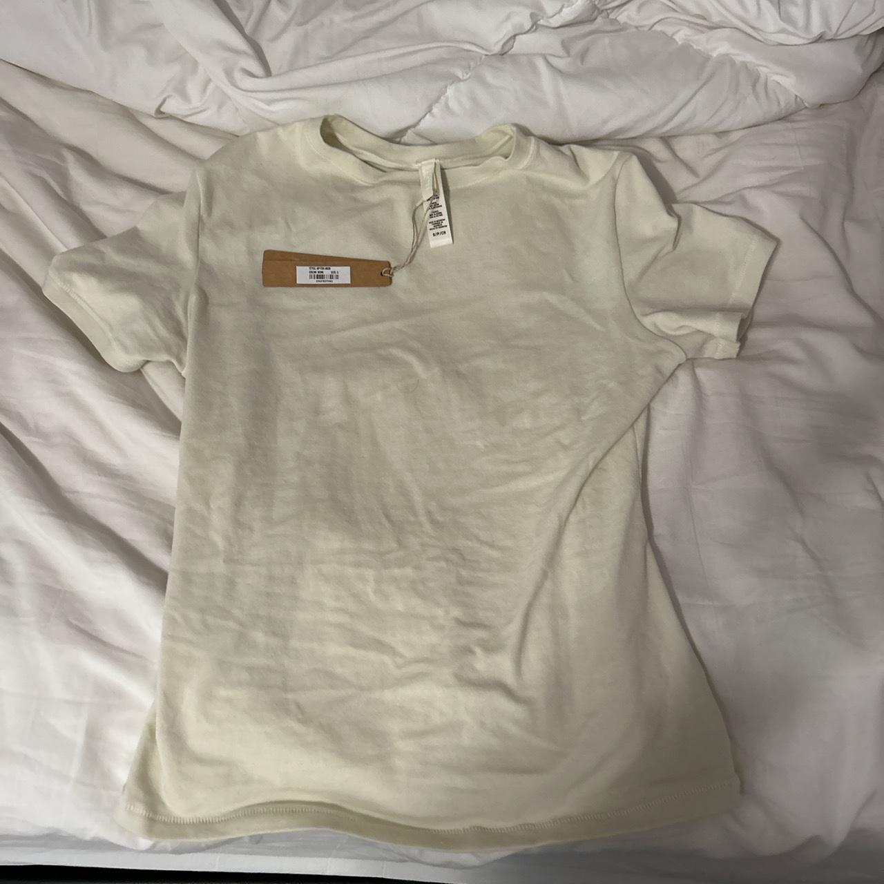 Skims cotton jersey tee in bone! never worn! size... Depop