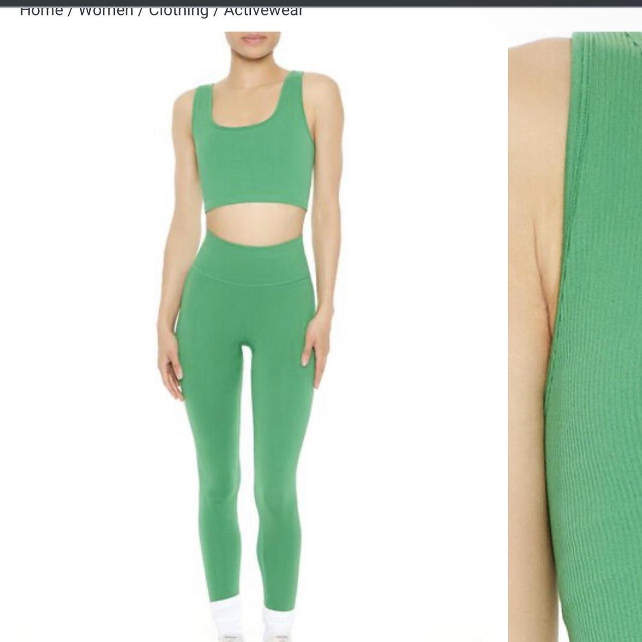 Forever 21 green leggings best sale