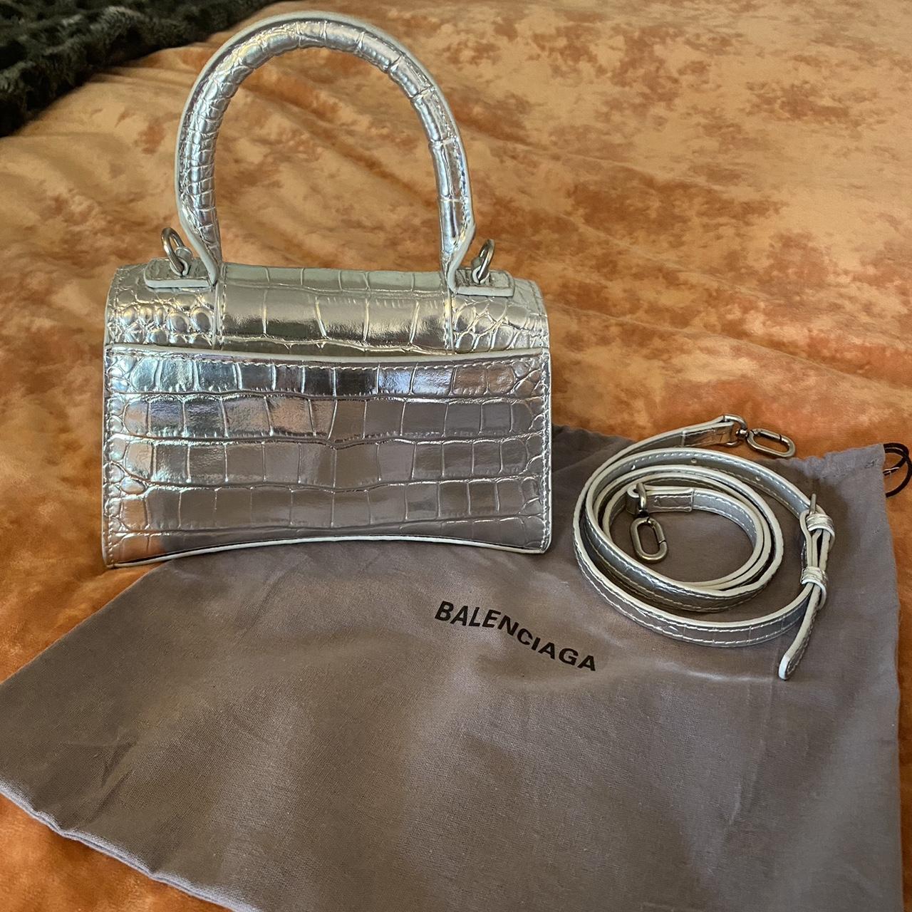 Balenciaga Women's Silver Bag Depop