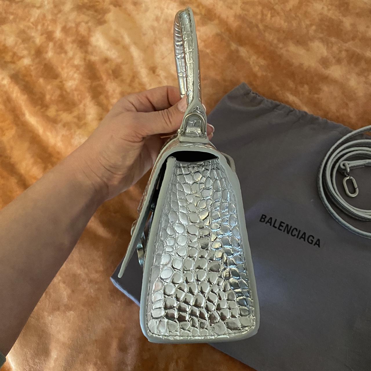 Balenciaga Women's Silver Bag Depop