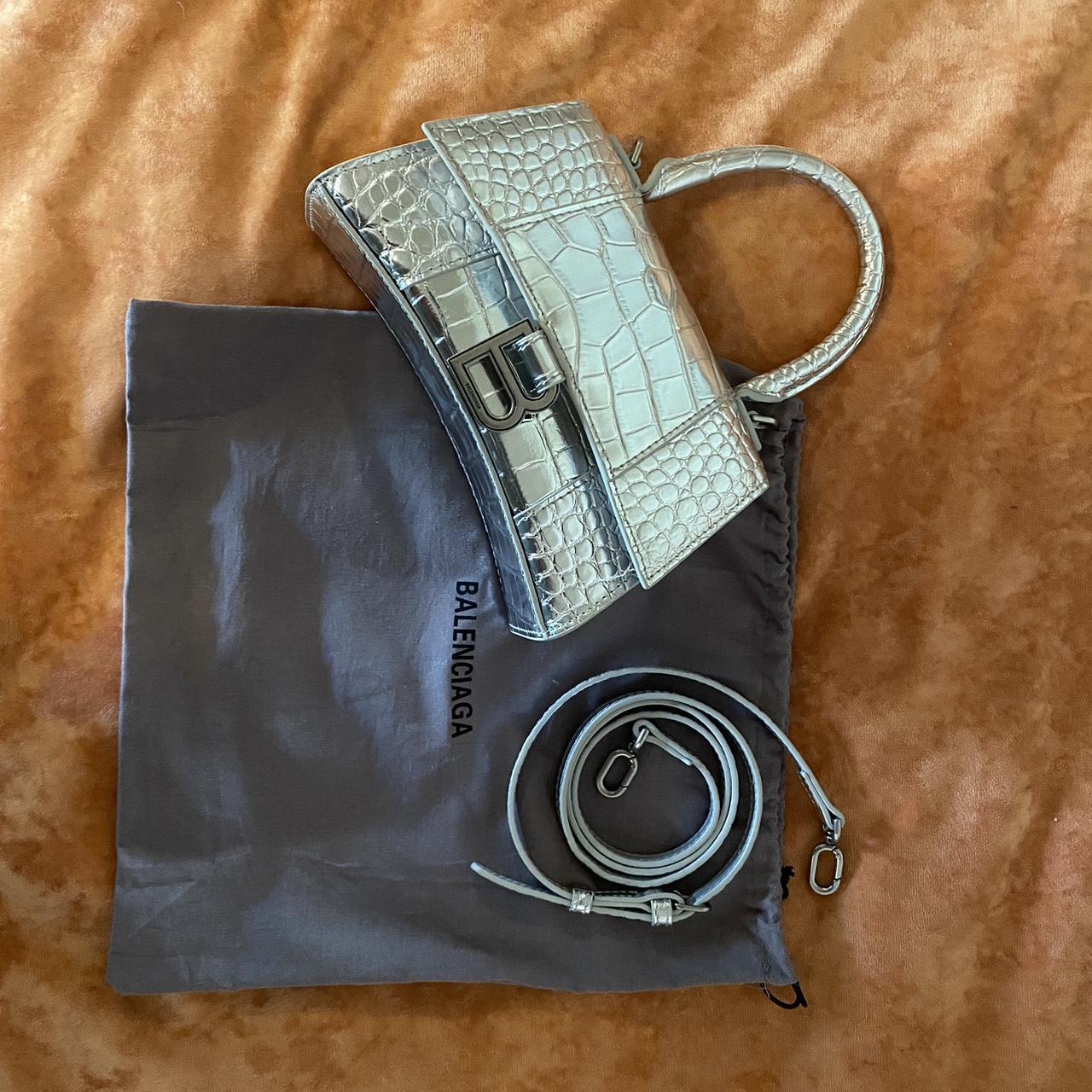 Balenciaga Women's Silver Bag Depop