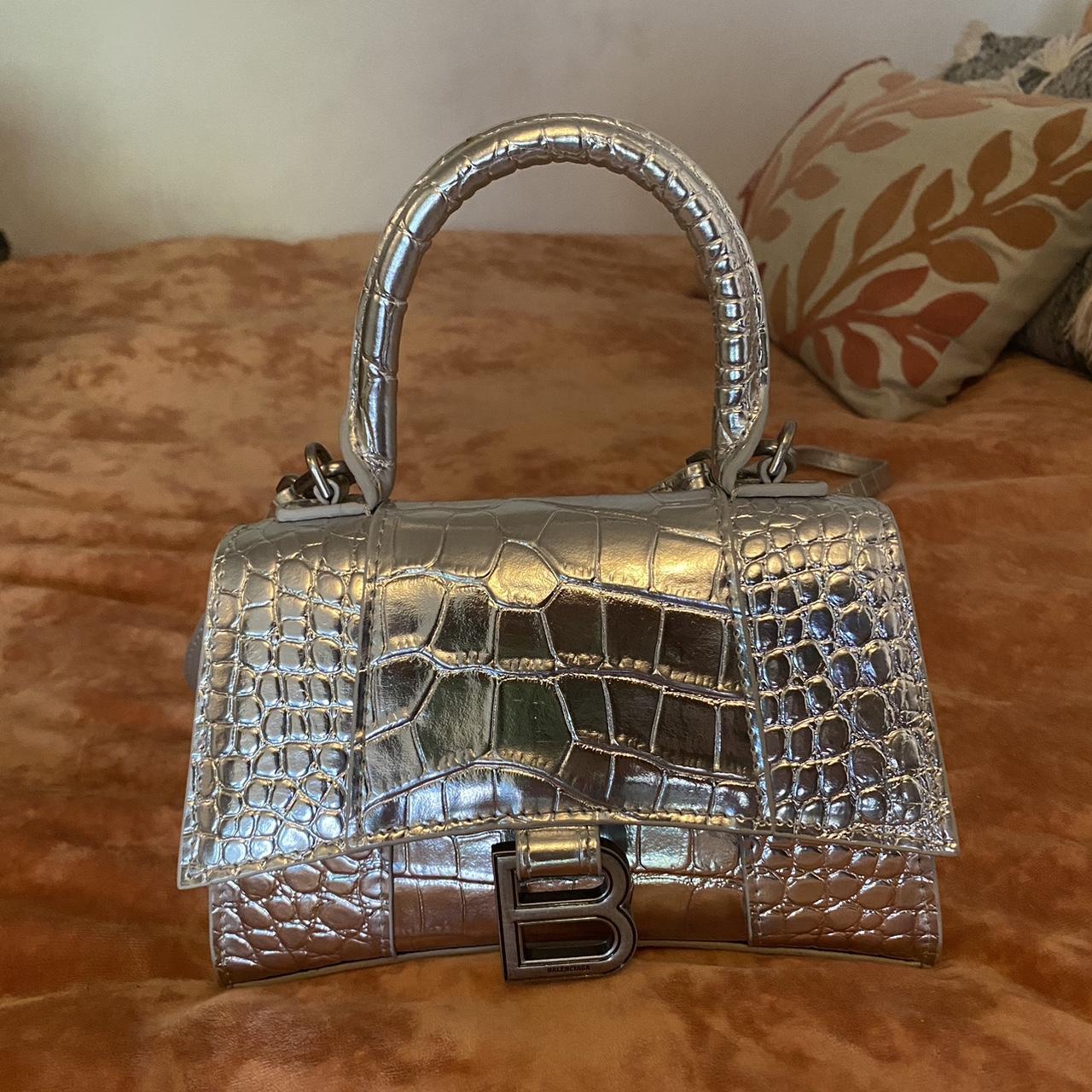 Balenciaga Women's Silver Bag Depop