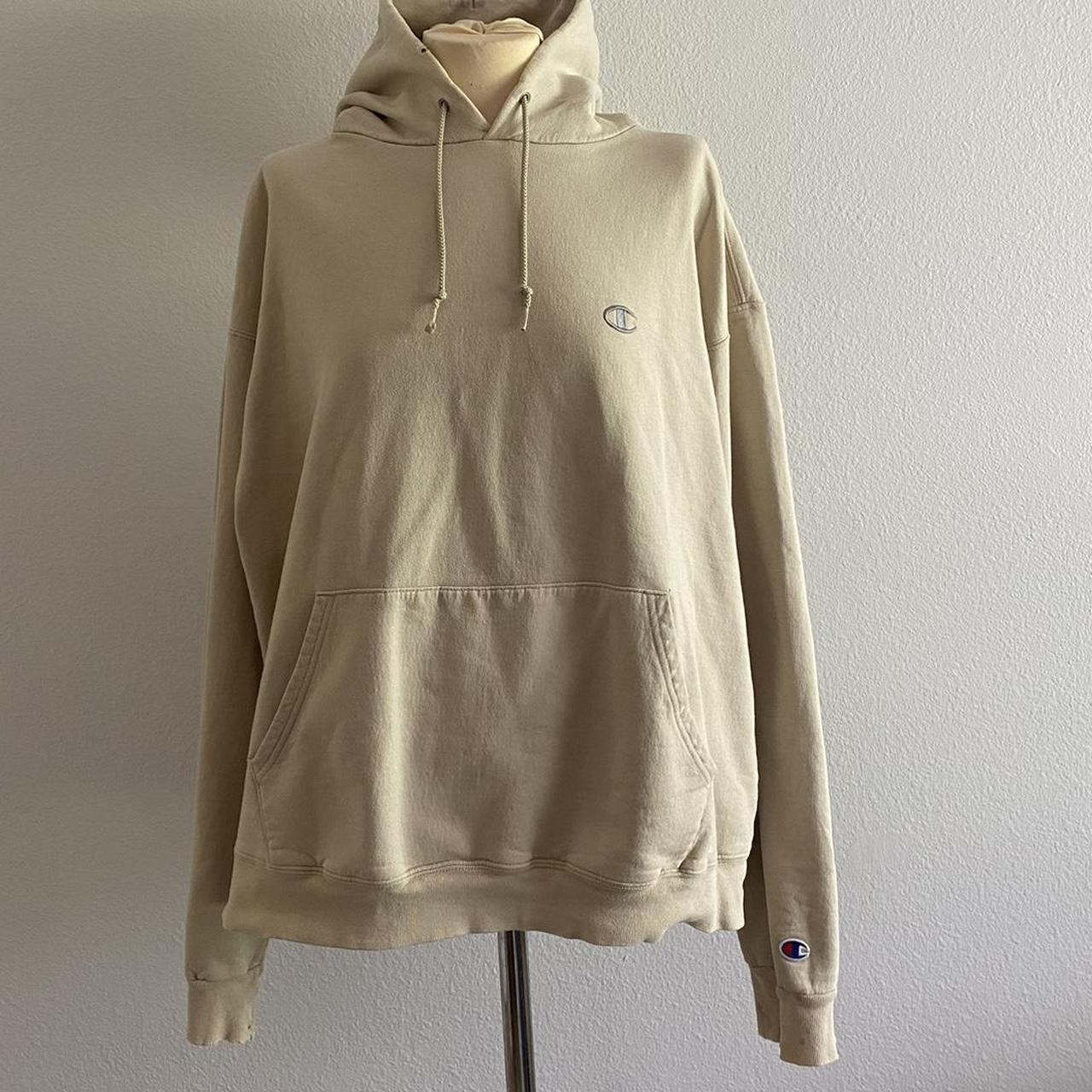 Tan champion hoodie mens hotsell