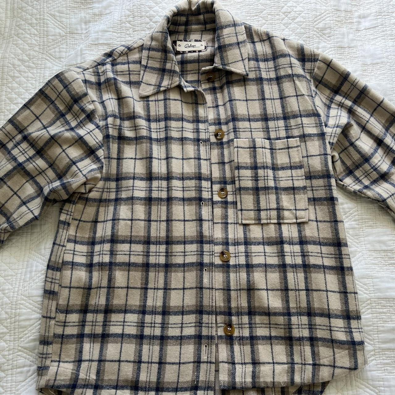 Refuge basics flannel Size: s (Oversized make,... - Depop