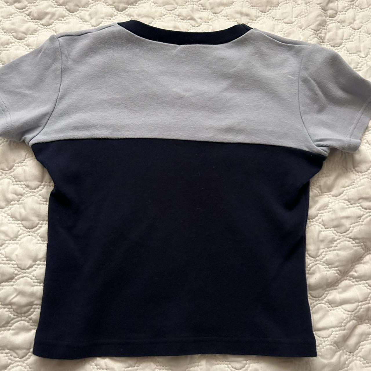 cute blue baby tee top brandy melville... Depop